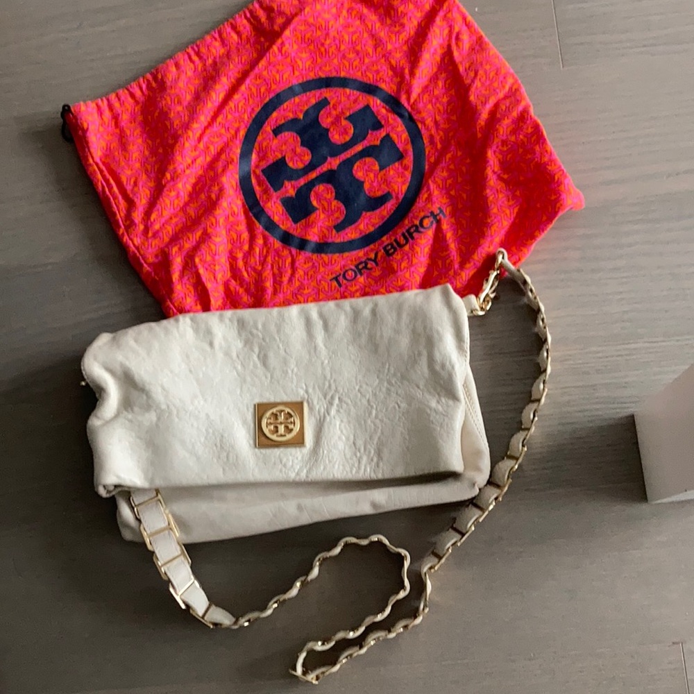 Tory Burch white crossbody.
